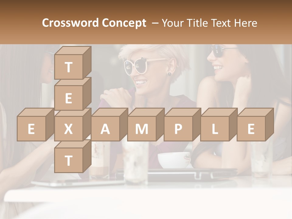 Women Rest Friends PowerPoint Template