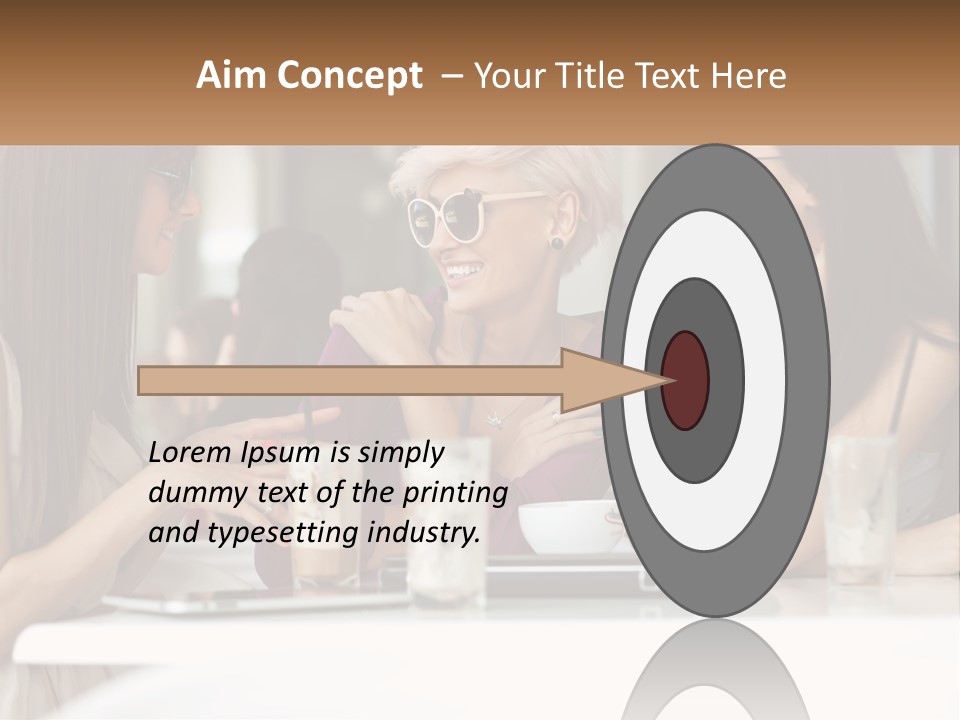 Women Rest Friends PowerPoint Template