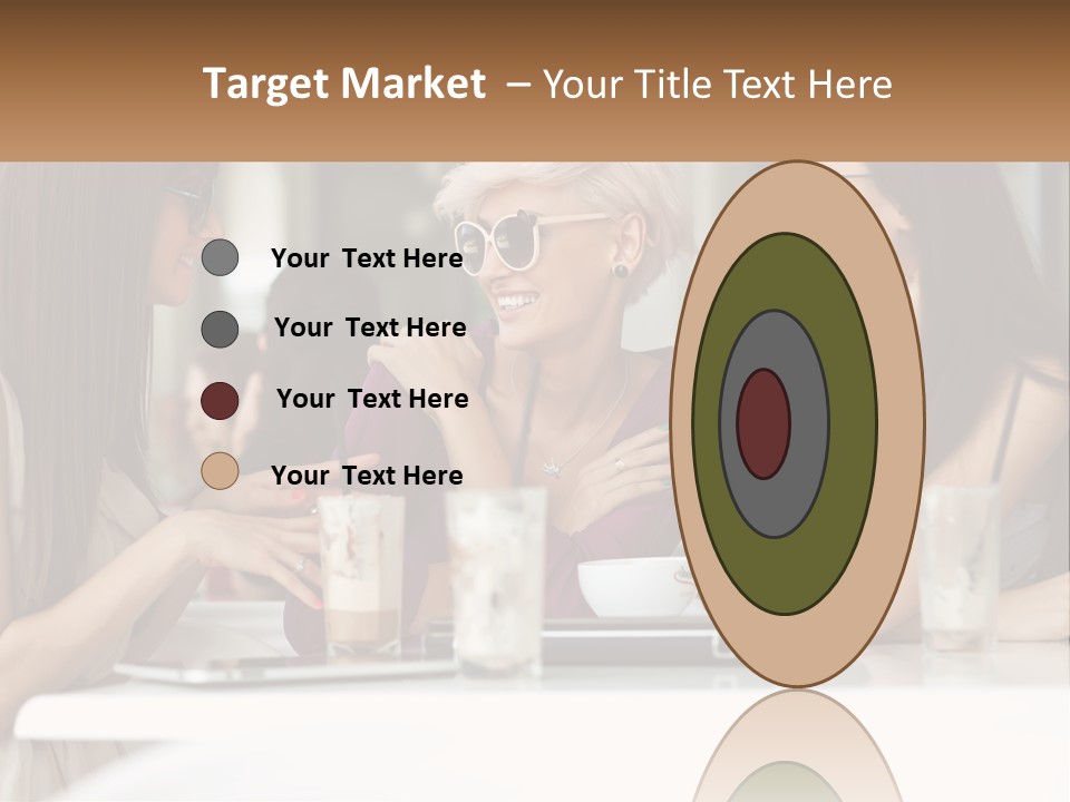 Women Rest Friends PowerPoint Template