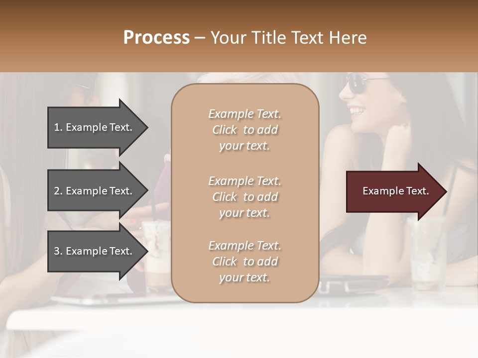 Women Rest Friends PowerPoint Template