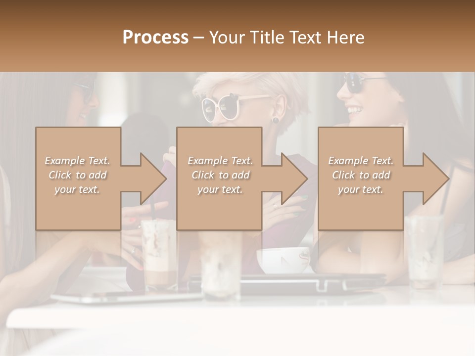 Women Rest Friends PowerPoint Template