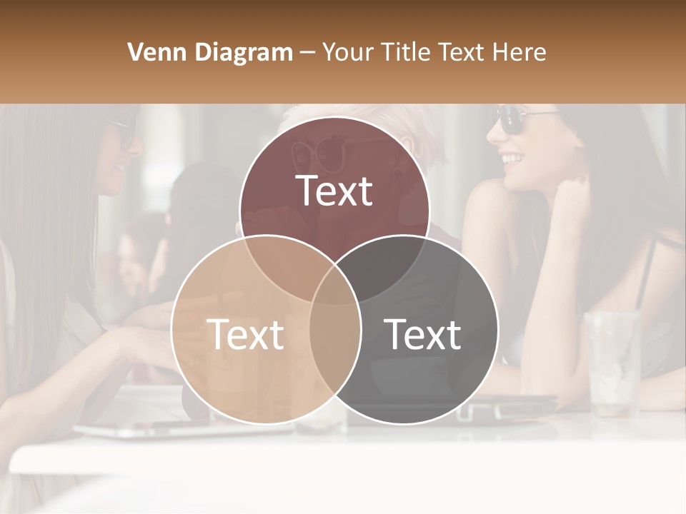 Women Rest Friends PowerPoint Template