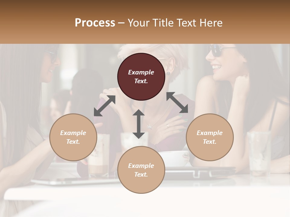 Women Rest Friends PowerPoint Template