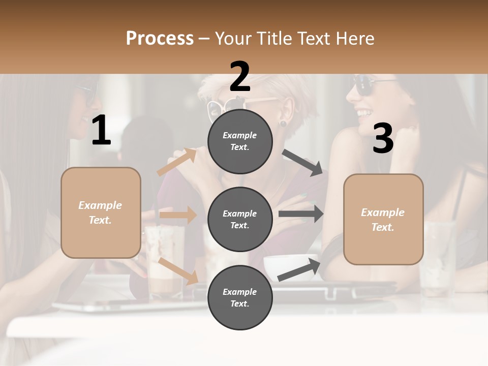 Women Rest Friends PowerPoint Template