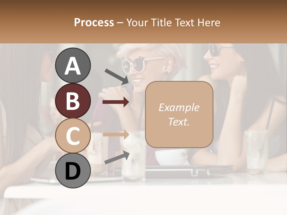 Women Rest Friends PowerPoint Template