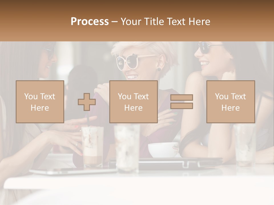 Women Rest Friends PowerPoint Template