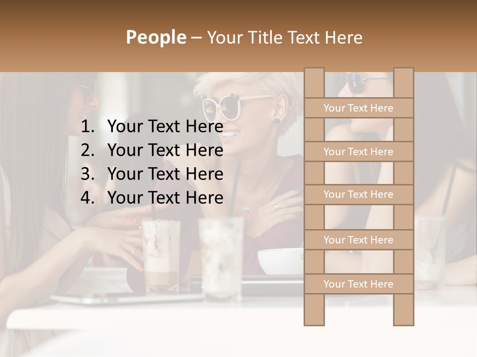 Women Rest Friends PowerPoint Template