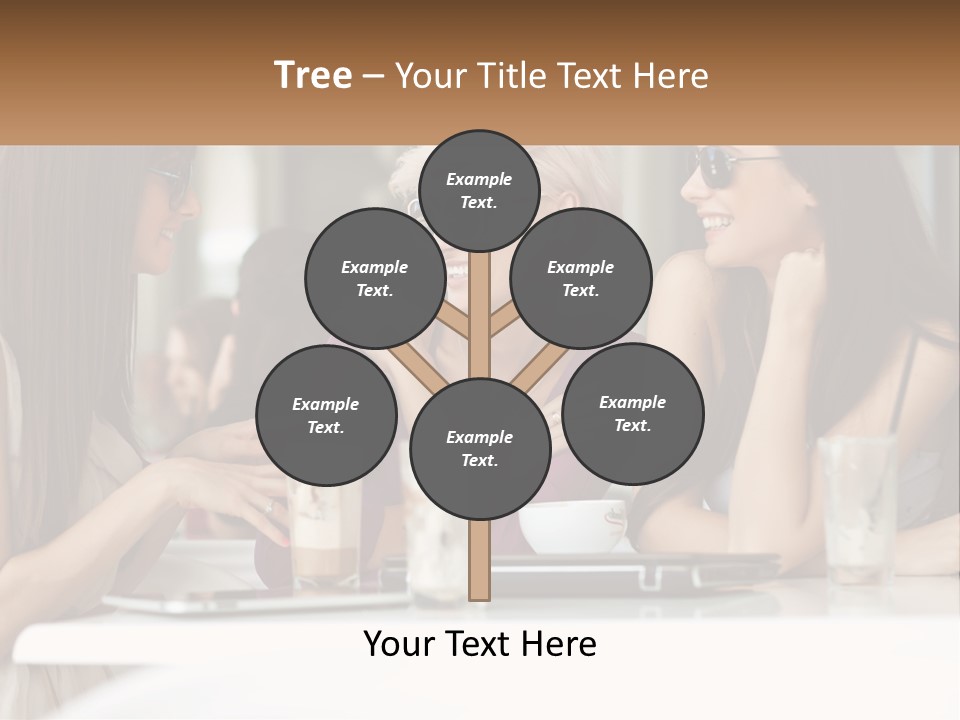 Women Rest Friends PowerPoint Template