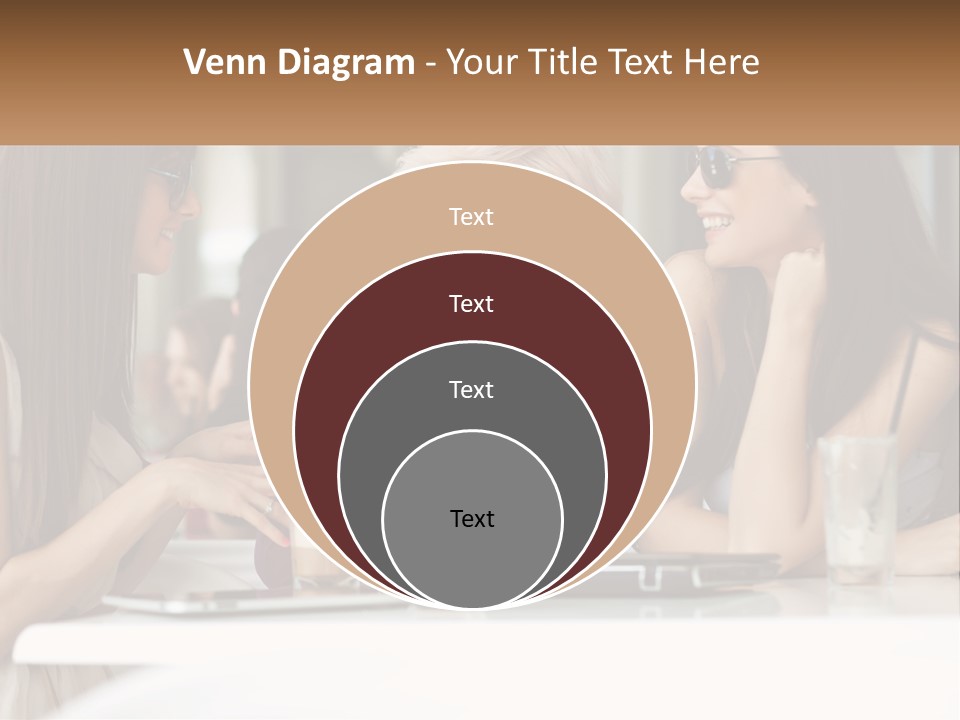 Women Rest Friends PowerPoint Template