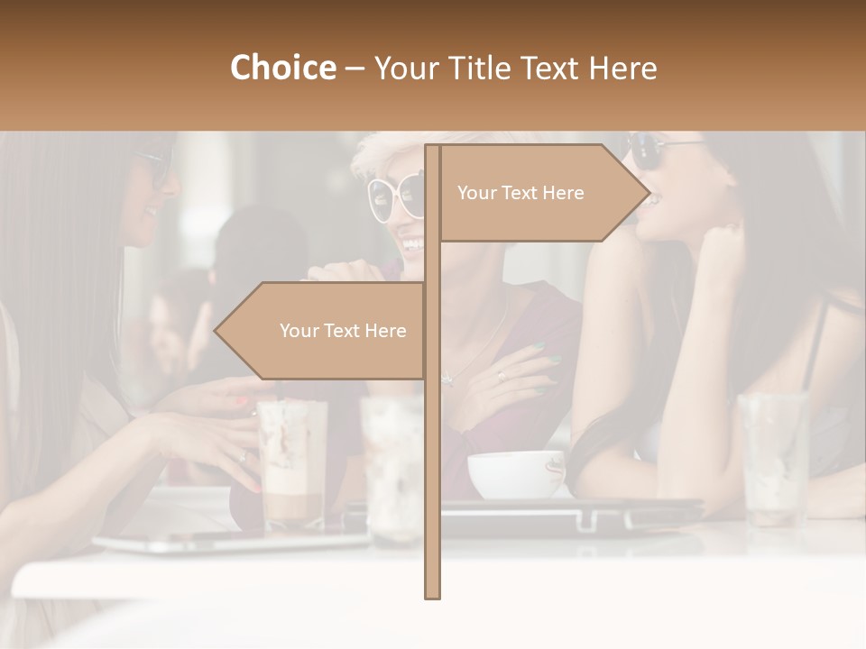 Women Rest Friends PowerPoint Template