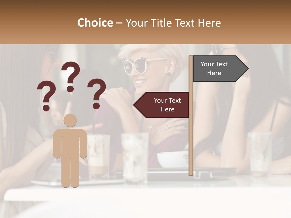 Women Rest Friends PowerPoint Template