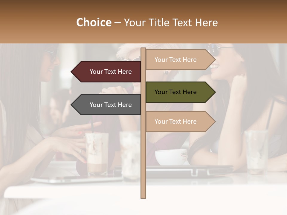 Women Rest Friends PowerPoint Template