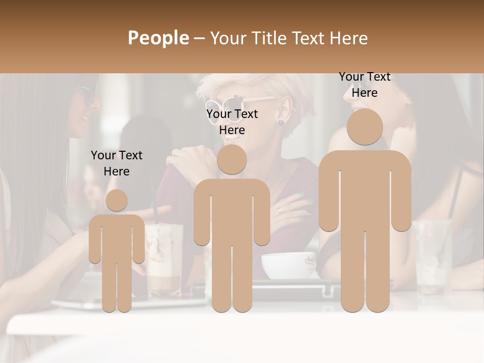 Women Rest Friends PowerPoint Template