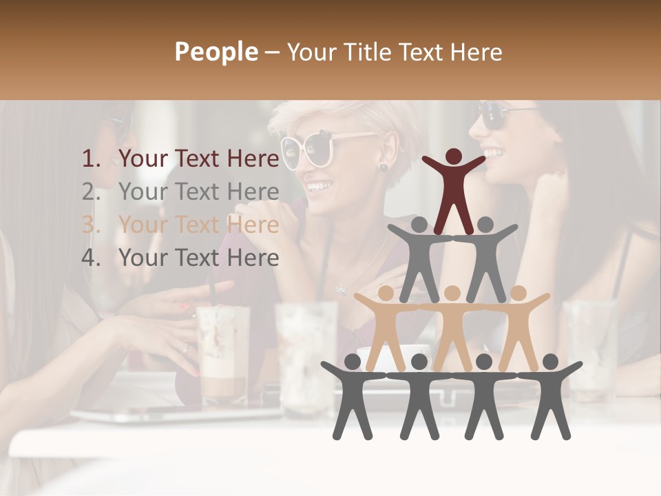 Women Rest Friends PowerPoint Template