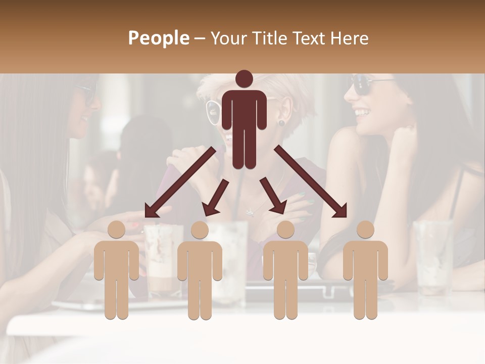 Women Rest Friends PowerPoint Template