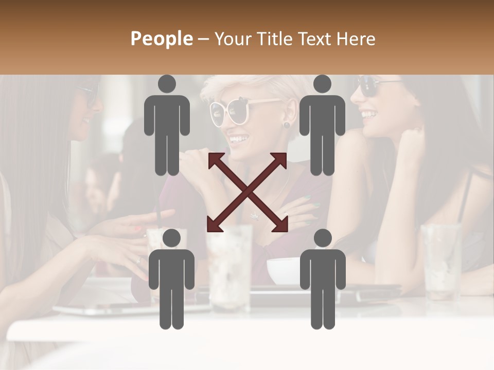 Women Rest Friends PowerPoint Template