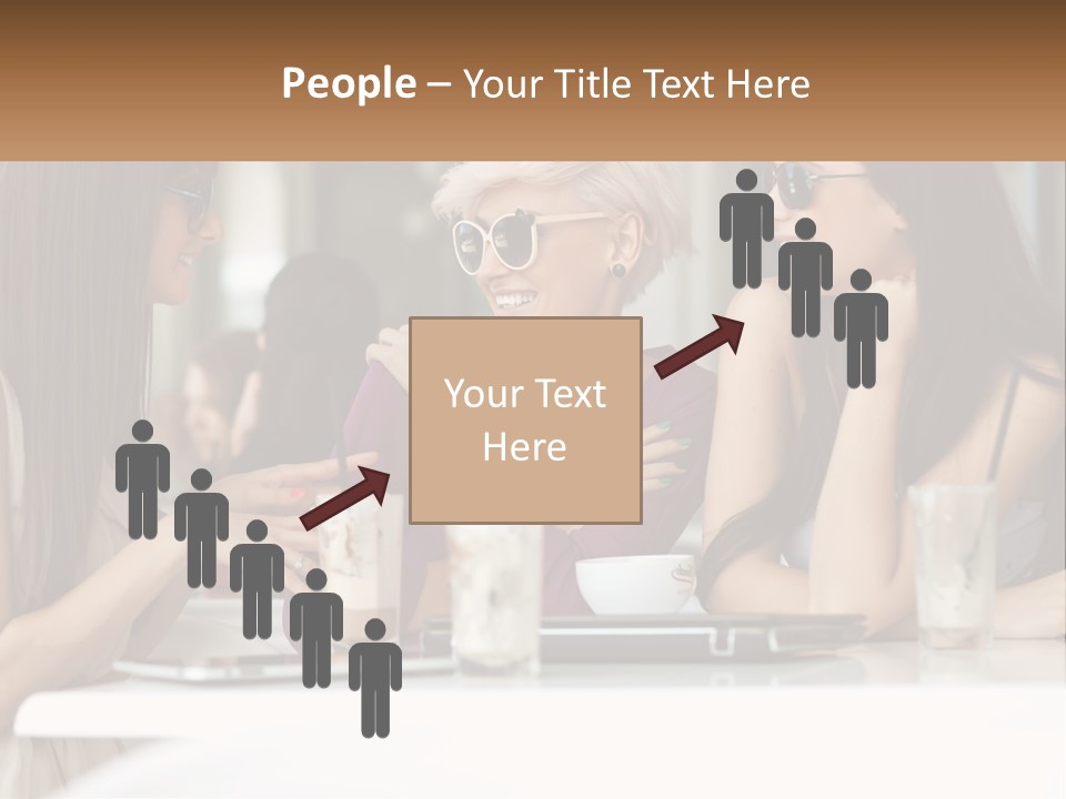 Women Rest Friends PowerPoint Template