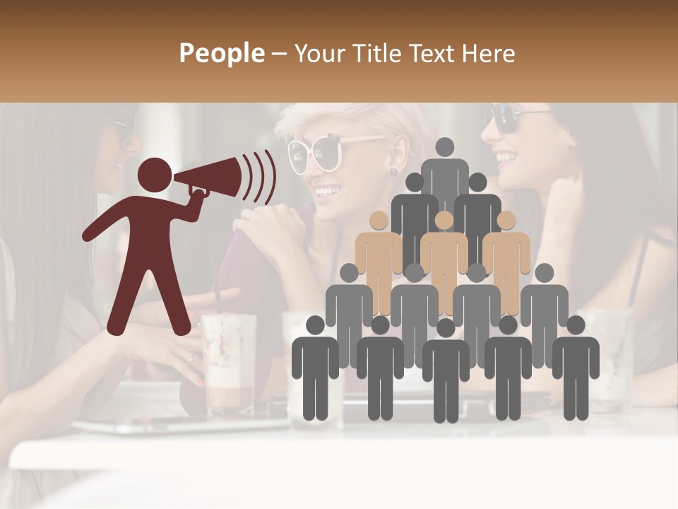 Women Rest Friends PowerPoint Template