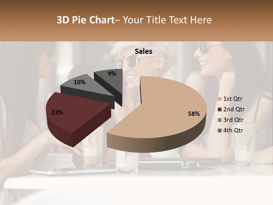 Women Rest Friends PowerPoint Template