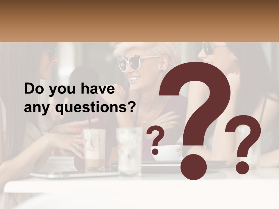 Women Rest Friends PowerPoint Template