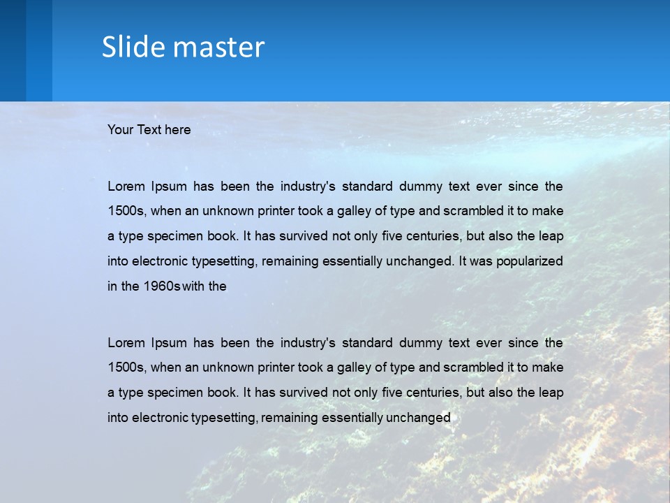 Marine Reef Scuba PowerPoint Template