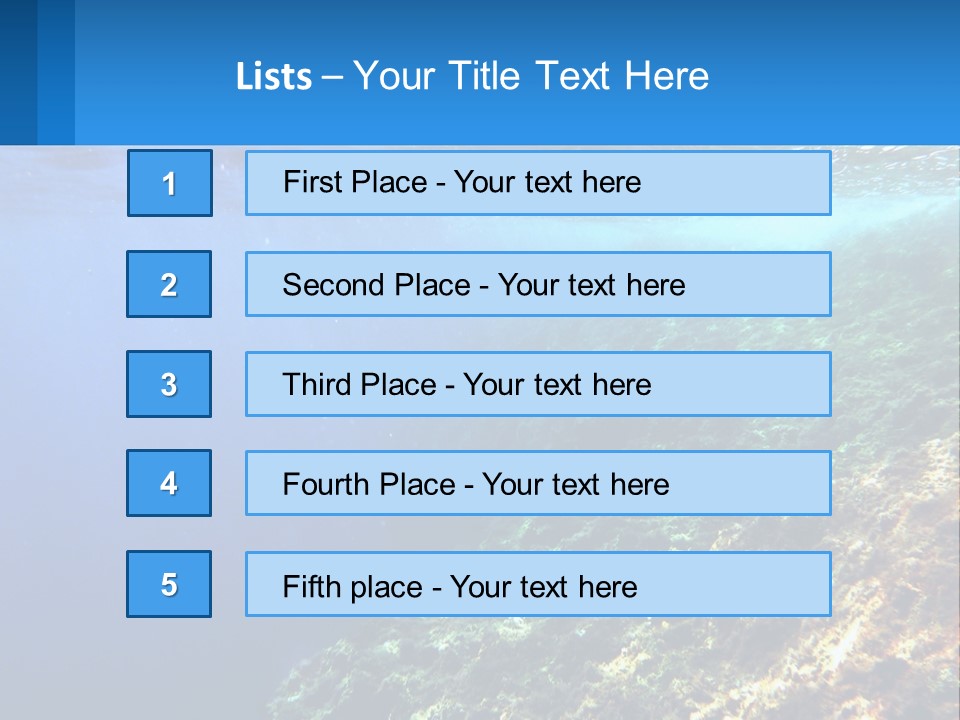 Marine Reef Scuba PowerPoint Template