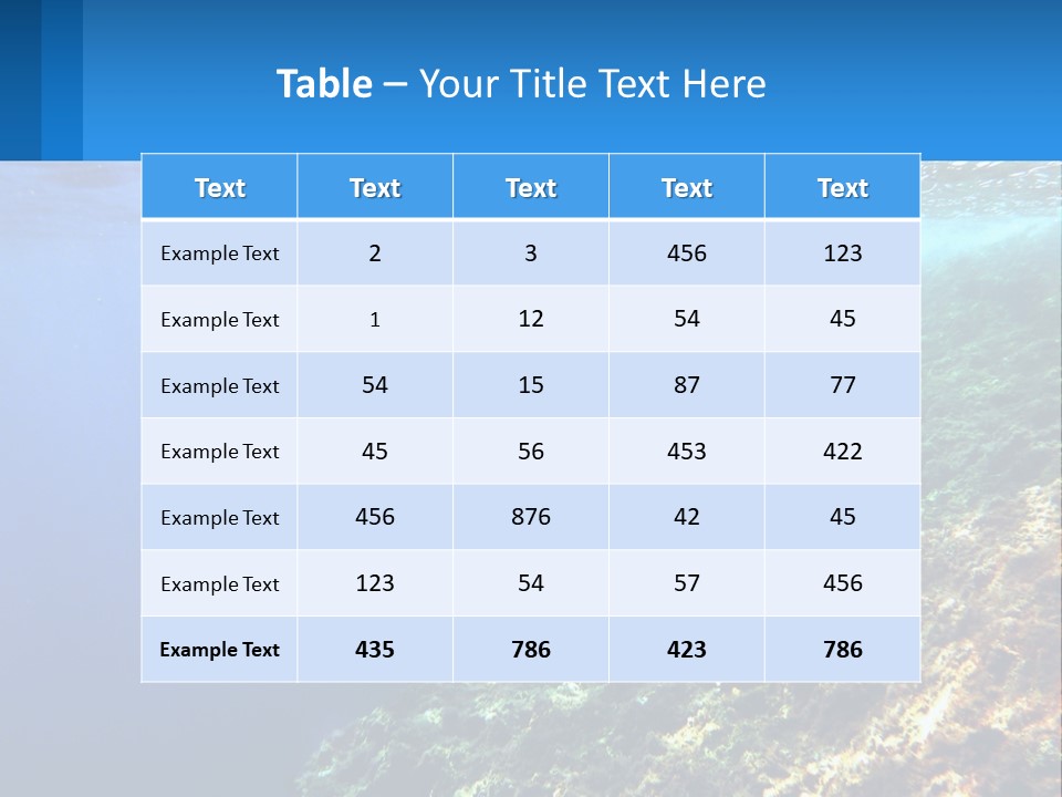 Marine Reef Scuba PowerPoint Template