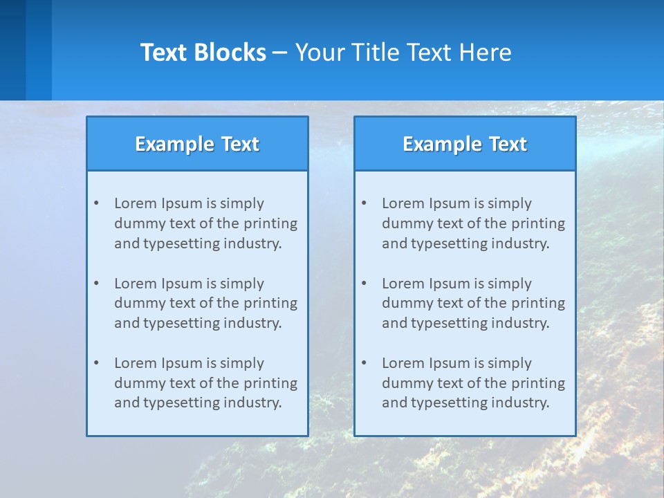 Marine Reef Scuba PowerPoint Template