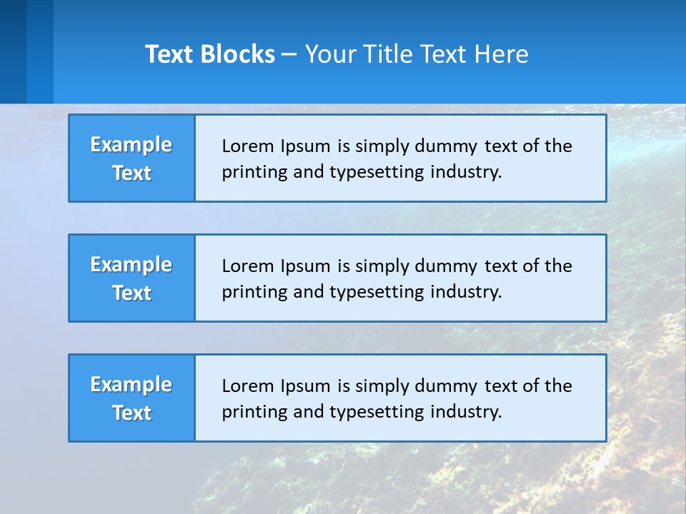 Marine Reef Scuba PowerPoint Template