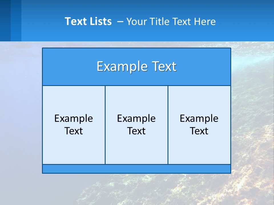 Marine Reef Scuba PowerPoint Template
