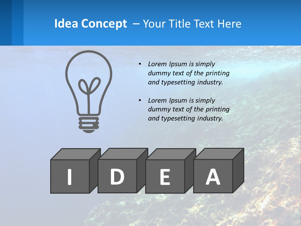 Marine Reef Scuba PowerPoint Template