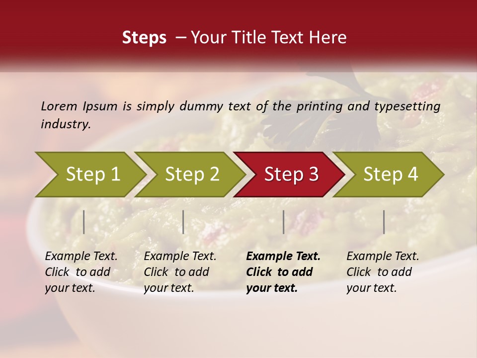 Salsa Selective Focus Horizontal PowerPoint Template
