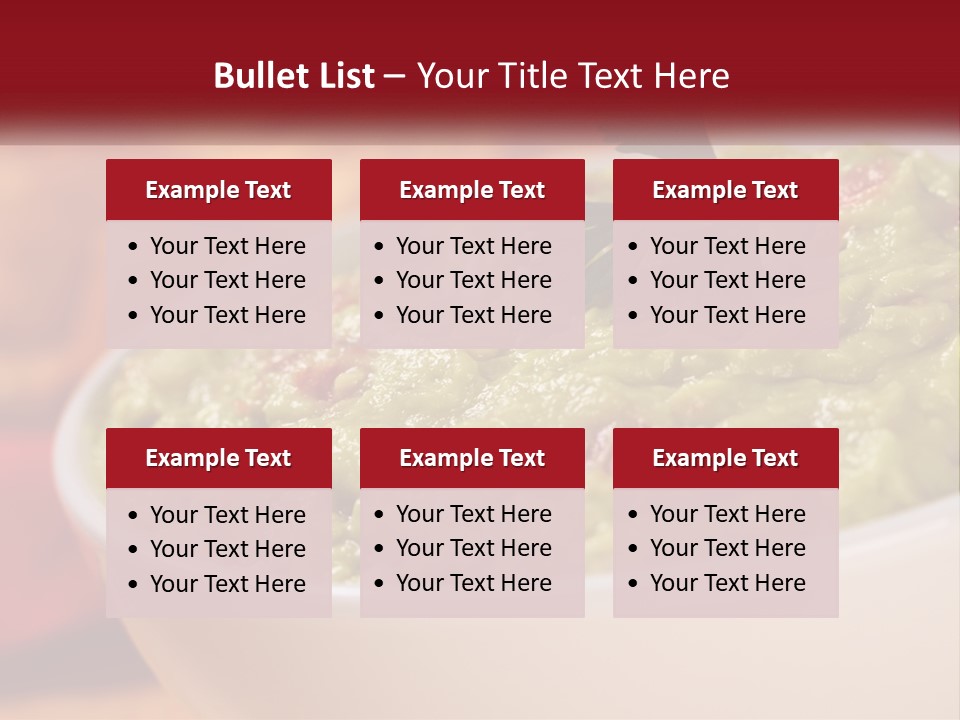 Salsa Selective Focus Horizontal PowerPoint Template