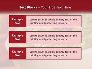 Salsa Selective Focus Horizontal PowerPoint Template