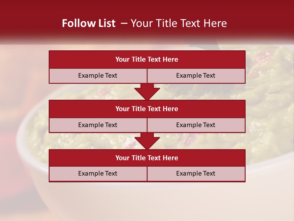 Salsa Selective Focus Horizontal PowerPoint Template