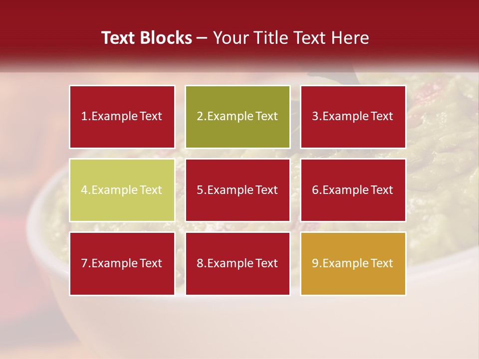 Salsa Selective Focus Horizontal PowerPoint Template