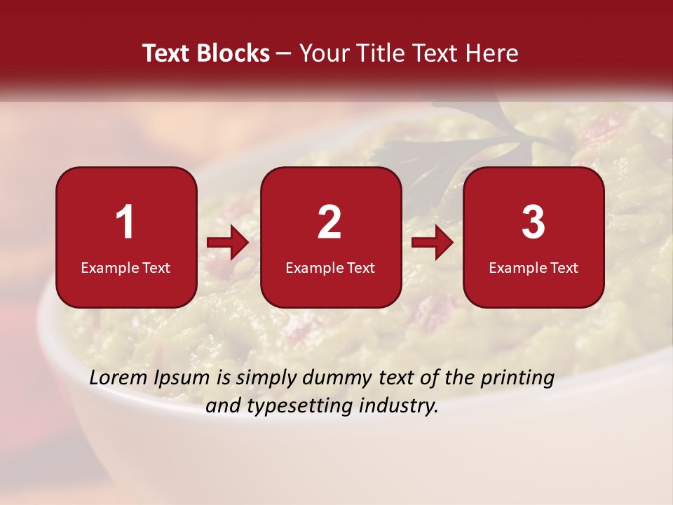 Salsa Selective Focus Horizontal PowerPoint Template