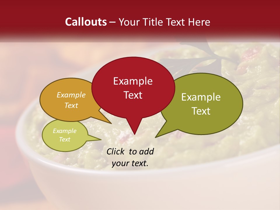 Salsa Selective Focus Horizontal PowerPoint Template