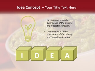 Salsa Selective Focus Horizontal PowerPoint Template