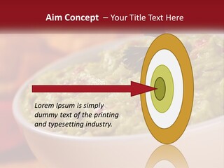Salsa Selective Focus Horizontal PowerPoint Template