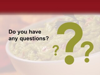 Salsa Selective Focus Horizontal PowerPoint Template