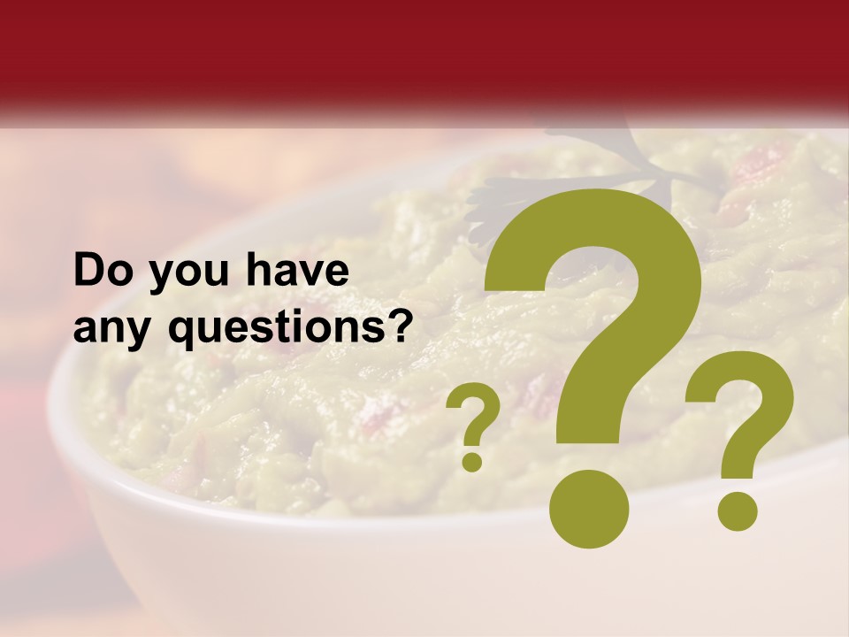 Salsa Selective Focus Horizontal PowerPoint Template