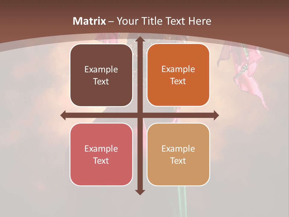 Caucasian Fashion Bra PowerPoint Template