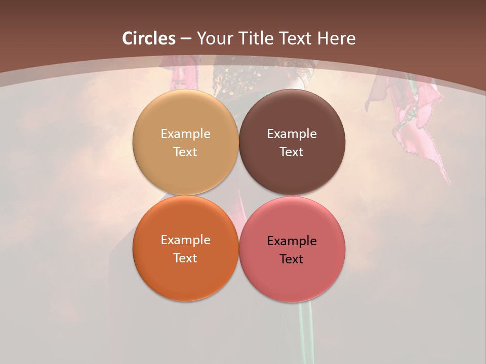 Caucasian Fashion Bra PowerPoint Template