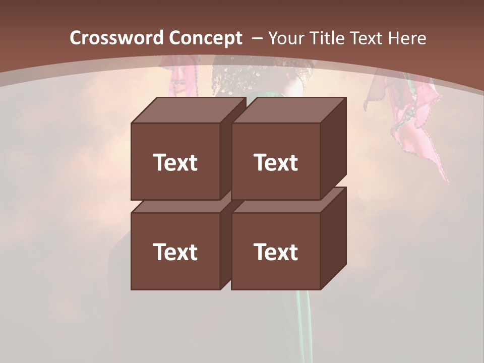 Caucasian Fashion Bra PowerPoint Template