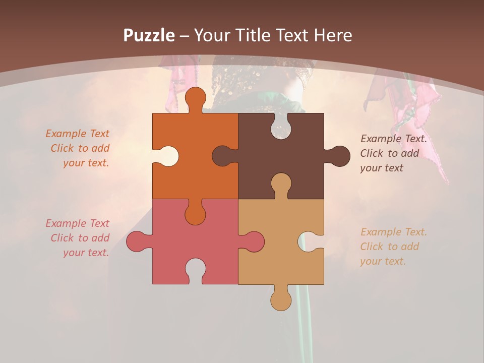 Caucasian Fashion Bra PowerPoint Template