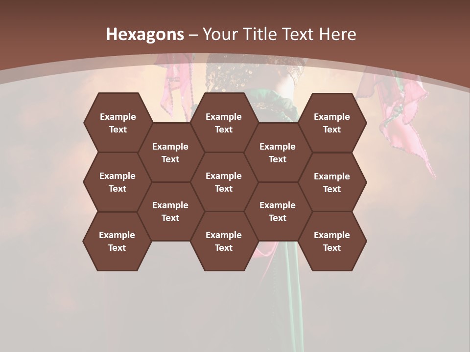 Caucasian Fashion Bra PowerPoint Template