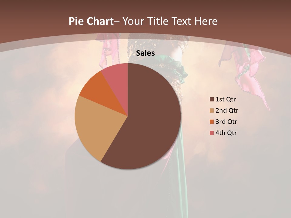 Caucasian Fashion Bra PowerPoint Template