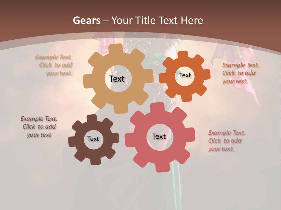 Caucasian Fashion Bra PowerPoint Template