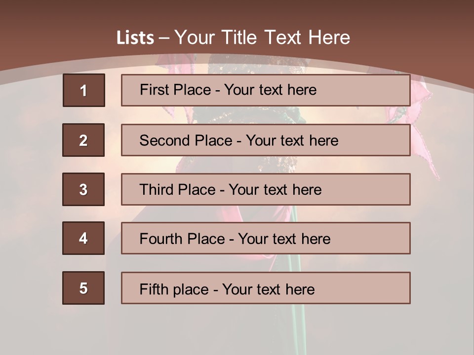 Caucasian Fashion Bra PowerPoint Template